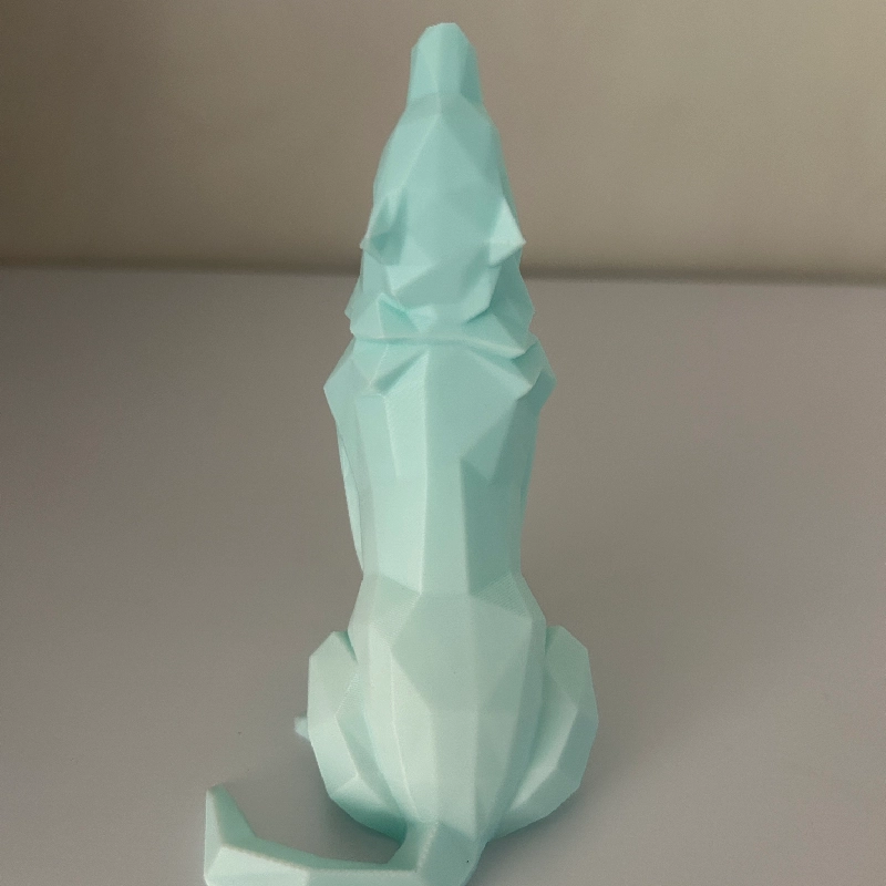 Low Poly Howling Wolf