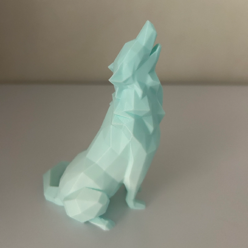 Low Poly Howling Wolf