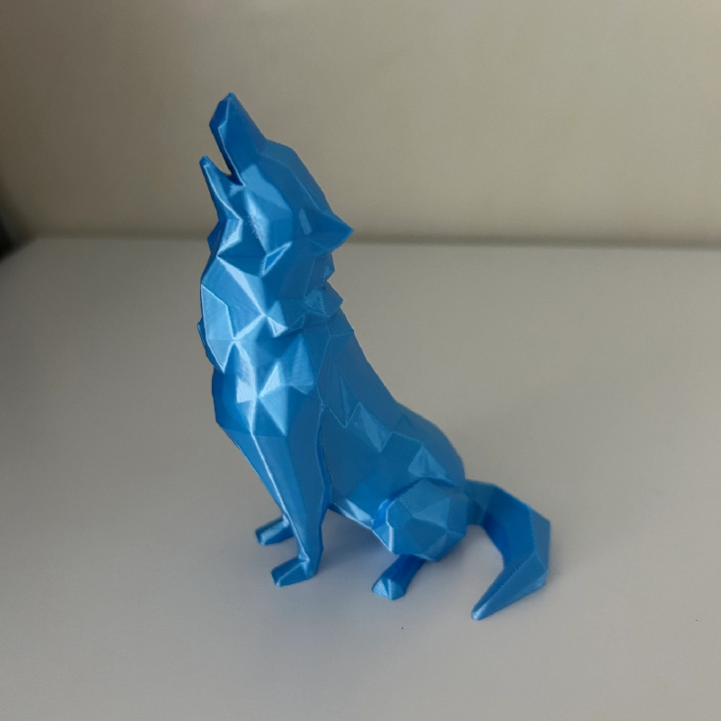 Low Poly Howling Wolf
