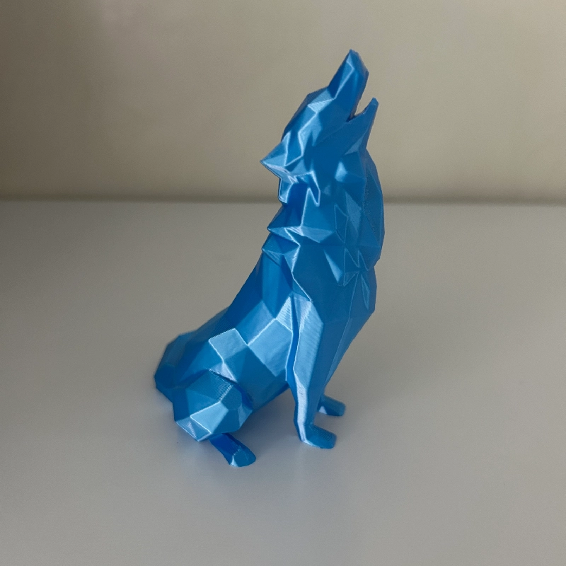 Low Poly Howling Wolf
